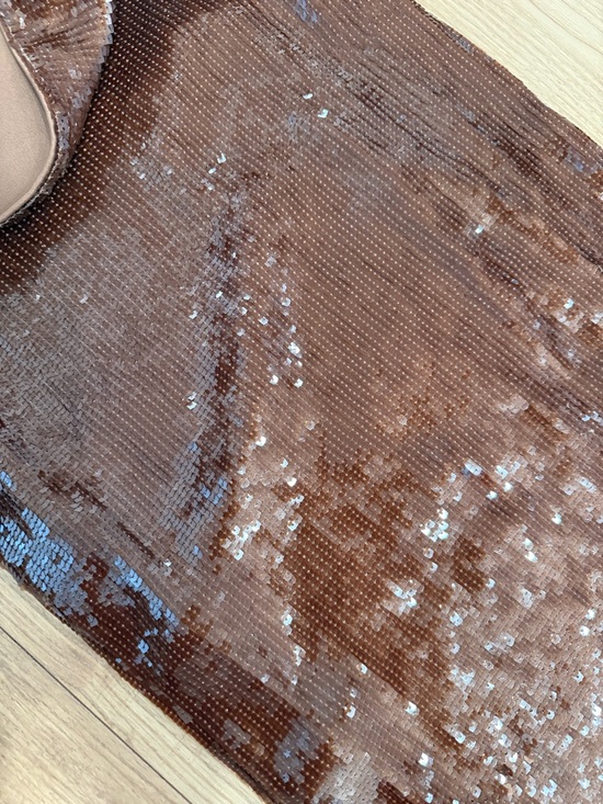 Brown Sequin Midi Skirt - Picture 3 of 3